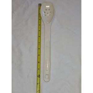 Rubbermaid White Plastic Slotted Spoon Kitchen Utensil Cooking Serving Tool‎